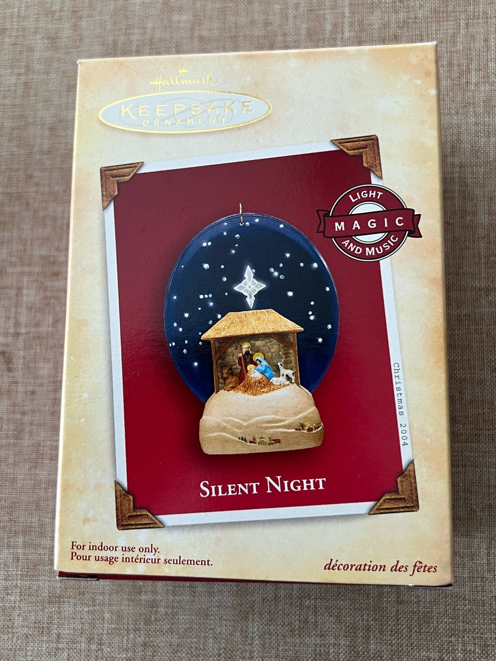 NIB 2004 Magic Hallmark Keepsake Ornament Silent Night
